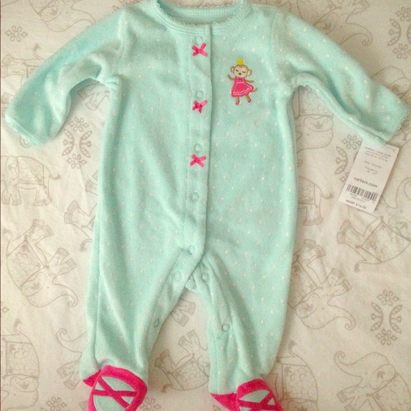 carters baby girl sleepers
